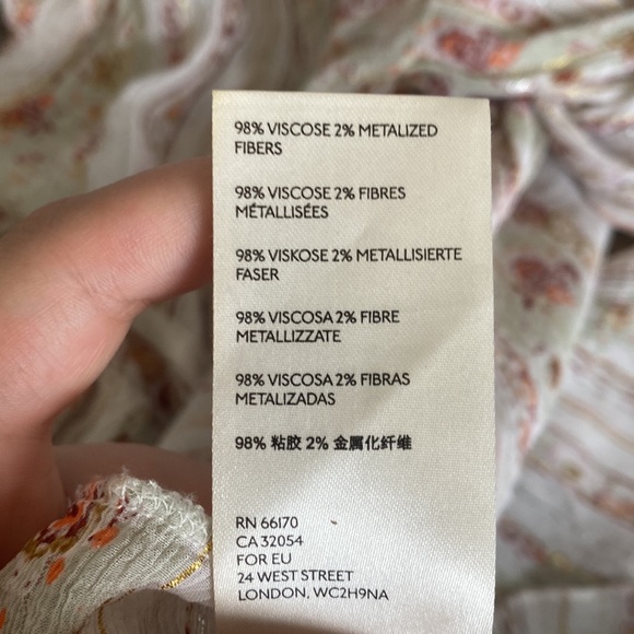 Free People dance magic embroidered tunic top Sz XS - Picture 7 of 7